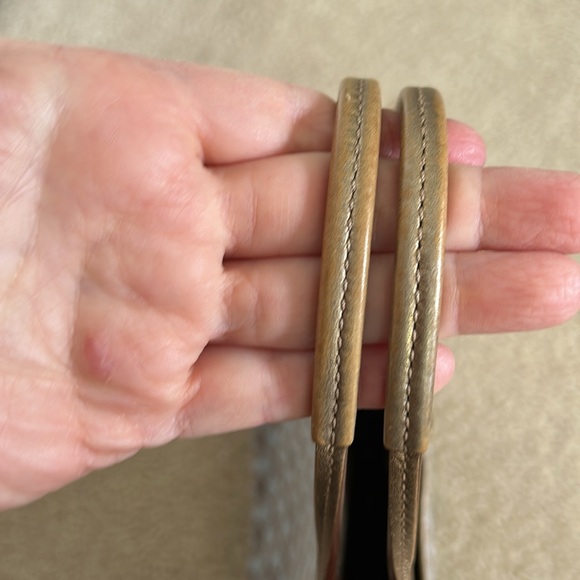 Anya Hindmarch Gray/Gold Fabric/Leather Tote - Picture 8 of 15